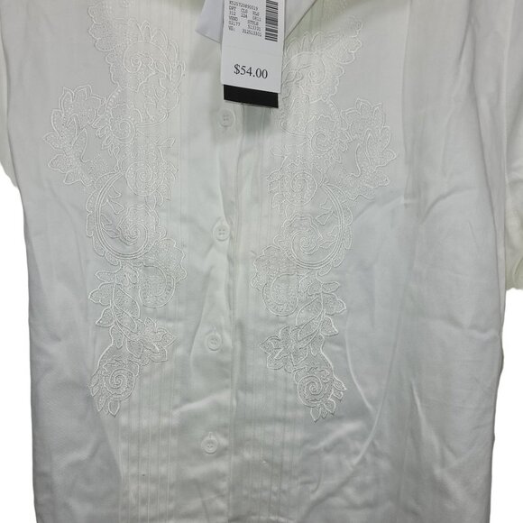 Women's Maggie Barnes Long Sleeve Button Down Blouse Vintage Look Size 1X - Picture 4 of 4
